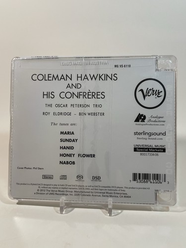 SACD: Coleman Hawkins and His Confreres - Analogue Productions Super Audio CD - Picture 2 of 3