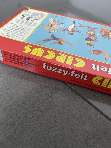 Vintage Fuzzy Felt 'circus In Super Condition Boxed - Picture 7 of 11