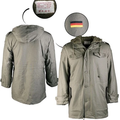 2-in-1 Bundeswehr BW Parka Jacke  Winterparka Oliv mit Webpelz  Kapuze - Bild 1 von 4
