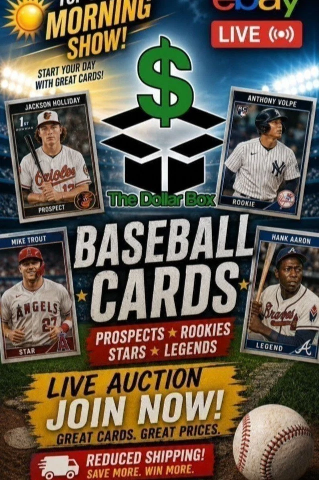 Baseball Prospects, Rookies, Stars, and Legends!  Reduced shipping!