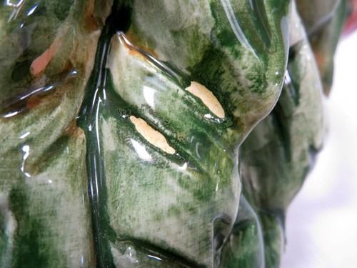 Vintage Majolica Poinsettia Ceramic Pitcher Made In Italy for Neiman Marcus - Picture 10 of 13