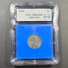 1943-D Steel Lincoln Wheat Small Cent ICG Genuine Circulated BN Denver