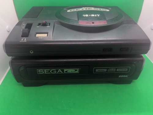 Sega Genesis & CD Model 1 Console System w 2 Power Cords AV Cable- Black - Picture 3 of 4