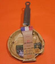 De Buyer Mineral B Carbon Steel Mini Blinis Egg Pancake Pan 4.75 Inch Diameter