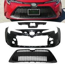 For 2020 2021 2022 Toyota Corolla L LE XLE  Front Bumper Upper Lower Grill 3PC