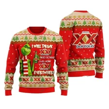 Grinch I Will Drink Here Or There I Will Drink Everywhere Dos Equis Beer Ugly Ch