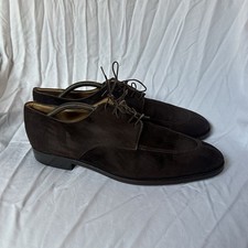 Sulka Brown Suede Dress Shoes US 11 M Made in Italy