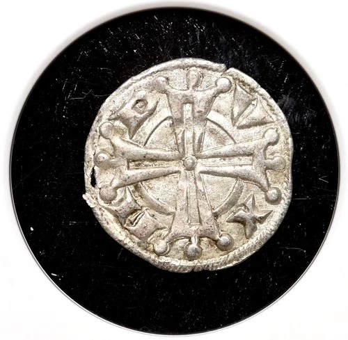 FRANCE, Provence. Raymond V-VII, 1148-1249, Silver Denier, NGC AU58