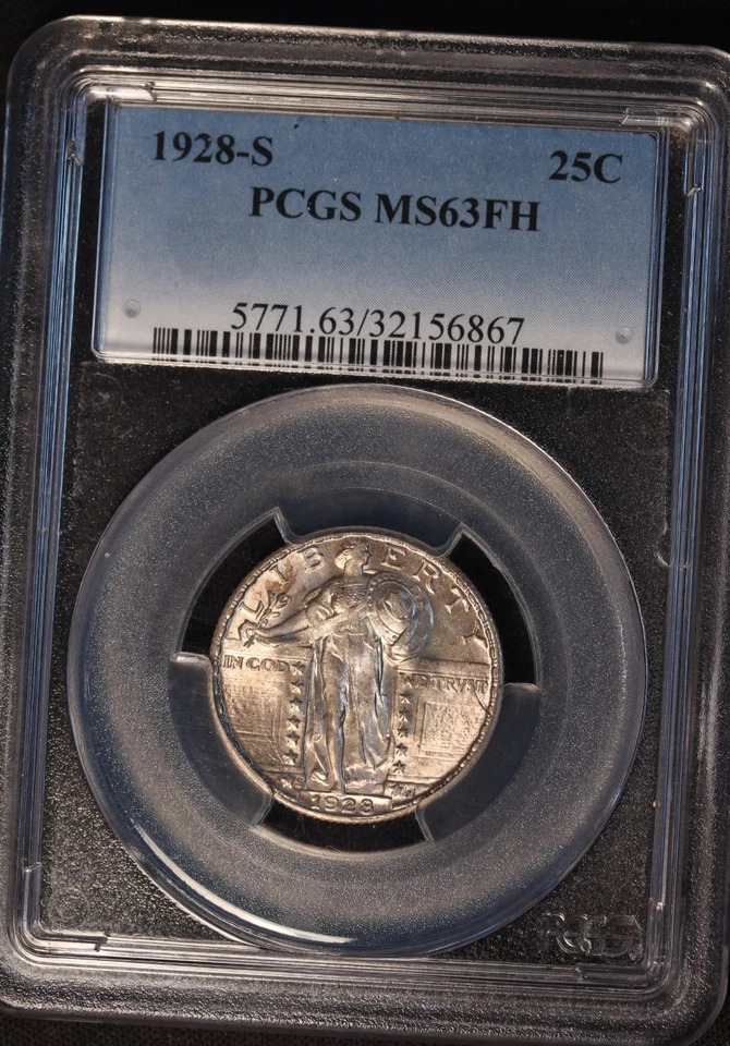 1928 S Standing Liberty Quarter, PCGS MS63FH, Sharp and Lustrous, Tough Date! - Image 3 of 4