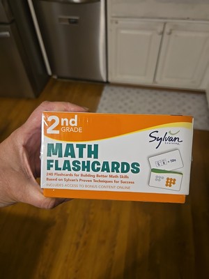 2nd Grade Math Flashcards for Building Better Math Skills Sylvan NEW SEALED