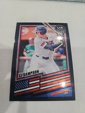 2026 Panini Prizm Stars Stripes CJ Sampson Black Velocity 14 /39 Rare SP