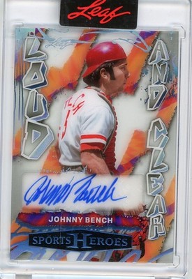 2026 Leaf Metal Sports Heroes JOHNNY BENCH Loud and Clear AUTO Autograph 5/7