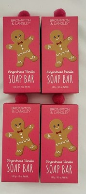 4 BROMPTON & LANGLEY 'Gingerbread Vanilla' SOAP BAR  4.9 oz