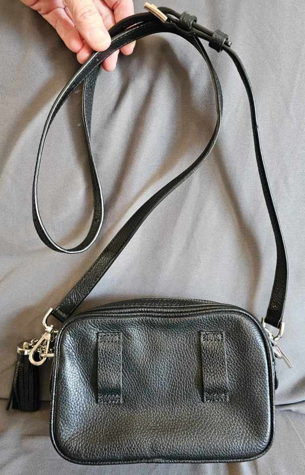 MICHAEL KORS Black Mott Pebbled Leather Convertible Camera Crossbody Belt Bag - Image 2 of 4