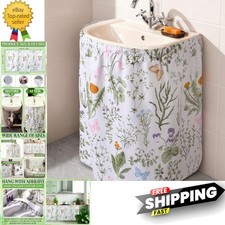 Elegant 55x32 Inch Waterproof Sink Skirt - Diamond Stitch Design for Bath Decor