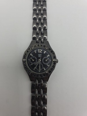 NY&C NY1770 Black Tone Quartz Analog Women's Watch Sz. 7 1/4'' 