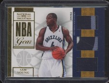 2009-10 Playoff National Treasures SAM YOUNG #31 RC Patch Gear Prime /49 JA160