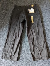 Chaps Pants Mens 38x30 True American Chino Classic Fit Straight Flat Front Black