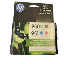 4-PACK HP GENUINE 950XL BLACK  951 COLOR INK RETAIL BOX OFFICEJET EXP.2020