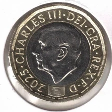 2025 Great Britain Brilliant Uncirculated 1 Pound KCIII & Bees Coin!