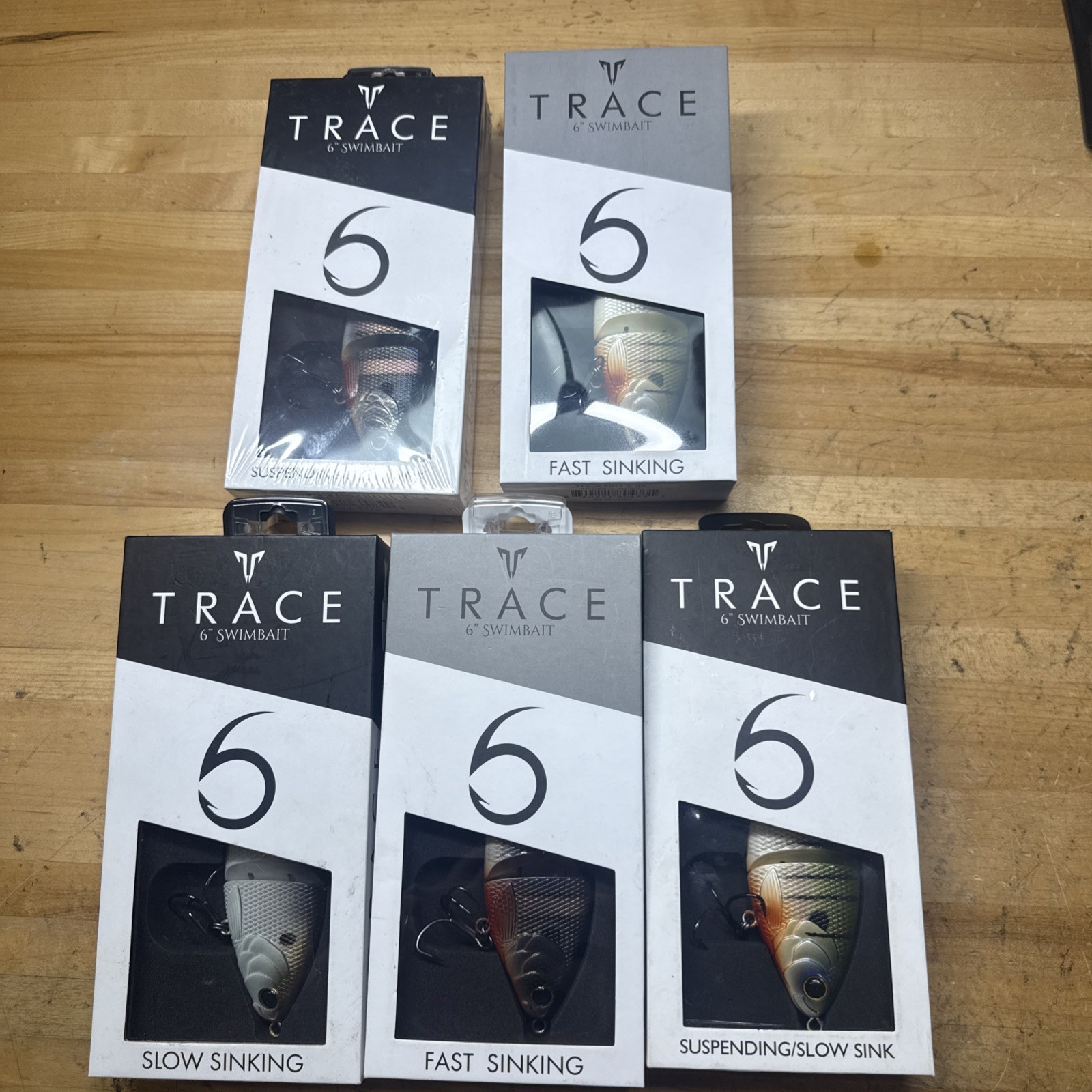 6TH SENSE TRACE 6"  SWIMBAIT   NEW IN BOX Lot of 5 NEW SEALED - Image 2