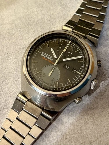 AS-IS Parts/Repair Vintage 1971 Seiko 6138-0020 Helmet Tokei Zara Speed Timer