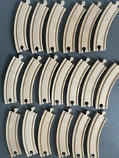 Stamped Brio Thomas Wooden 19 X 6 1/2  Curved Pieces Excellent Used Condition