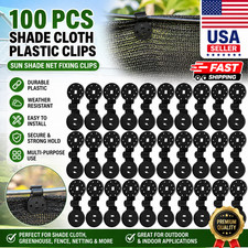 100Pcs Shade Cloth Clips Plastic Netting Fastening Clips Greenhouse Fence