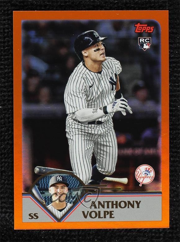 2023 Archives 2003 Topps Orange Hot Foil 14/15 Anthony Volpe #286 Rookie RC 06bg