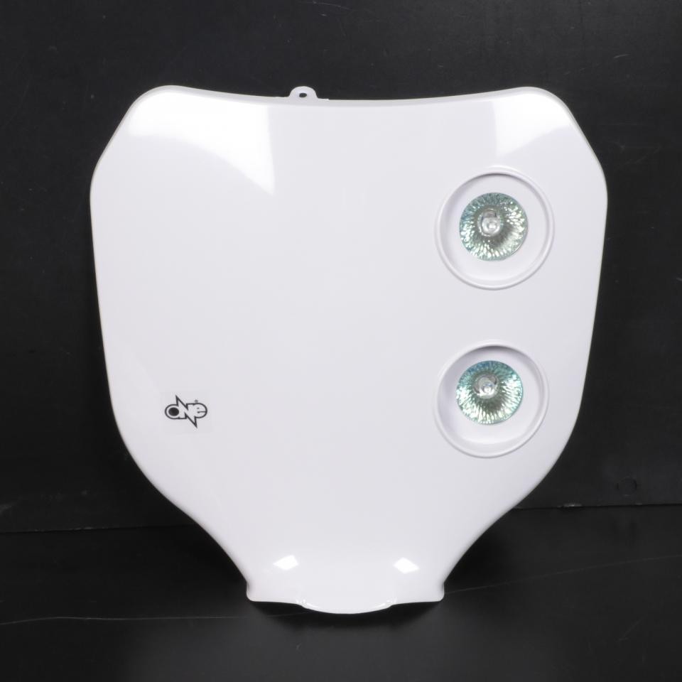 Plaque phare double optique One blanche halogène pour réparer un éclairage moto cassé