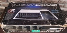 Texas Instruments TI-99/4A Computer With Power Cord  Joysticks Powers On