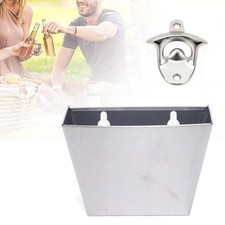 Bottle Opener Wall-Mounted Bottle Opener Bottle Opener with Caps Storage Box