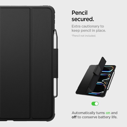 Spigen Rugged Armor Pro Designed for iPad Pro 13 inch Case M4 with Pencil Holder - Picture 2 of 9