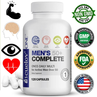 50+ Complete Multivitamin für Männer - 30 bis 120 Kapseln, unterstützt die Ge...
