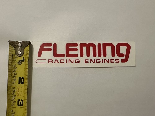Adesivo vintage Fleming motori da corsa fuoristrada camion Indy Racing decalcomania - Foto 3 di 4