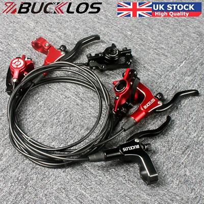 BUCKLOS Mountain Bike Hydrarulic Disc Brakes Front Rear 160mm IS/PM 800/1500mm - Image 1 of 4