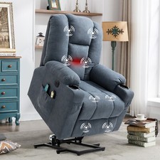 Electric Power Lift Recliner Chair with Massage Heat Reclining Sofa for Elderly