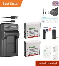 Battery Pack  Slim USB Charger High Capacity for Cas NP-40 Easy Travel Use