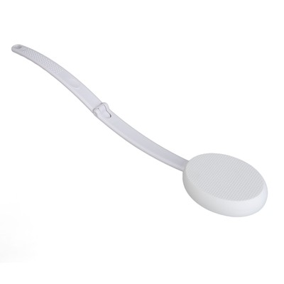 Falten Curved Handle Bath Brush Mit 2 Heads Anti-Slip Labor Saving Back Scru XFE
