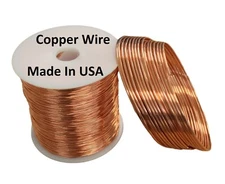 Solid  Copper Round Wire ( Dead Soft ) Choose - Gauge ,8 To 30 /any item $10.99