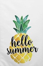 Kitchen Bath HELLO SUMMER Microfiber 15 x 29 Kitchen Towel NEW Soft Unique Decor