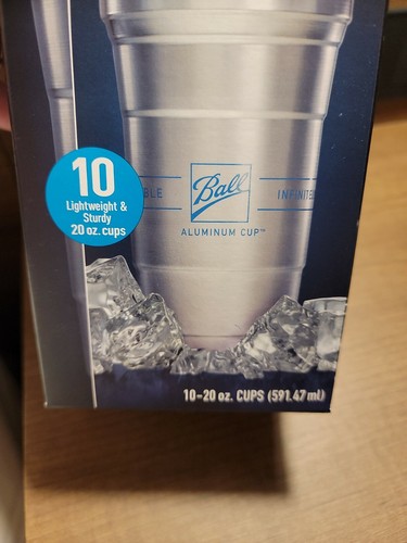 Ball Aluminum Cup | The Ultimate 100% Recyclable Cold-Drink Cup | 20 oz. Cup ... - Picture 2 of 6