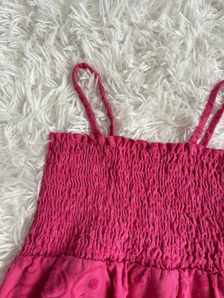 Размер Miken Us для девочек 7/8 Розовый Emoji плавать прикрытие/платье. Милый, веселый - Изображение 3 из 4