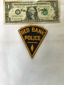Old Red Bank New Jersey Police Patch Un Sewn In Great Shape Ebay