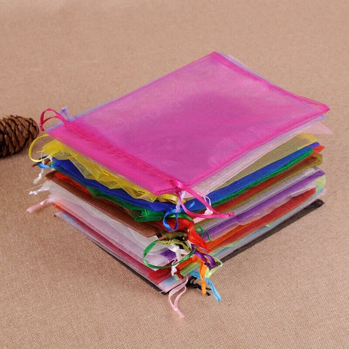2"x3" Sheer Drawstring Organza Bags Jewelry Pouches Wedding Party Favor Gift Bag - Picture 4 of 47