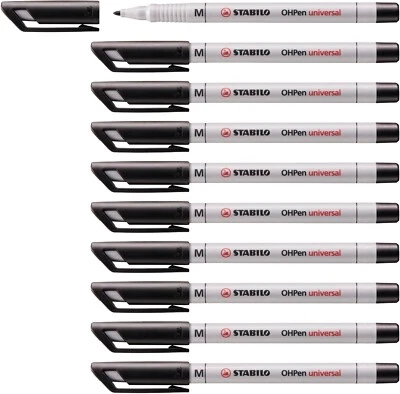 STABILO Universal Permanent Marker Schwarz Mittlere Strichstärke Folienstift