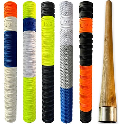 Cricket Bat Grip with Wooden Gripper Cone Pack of 6