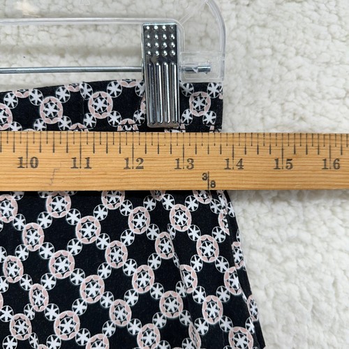 Max Studio S Dot Print Black Elastic Waist Stretch Silky Pants Flare Y2K - Picture 2 of 9