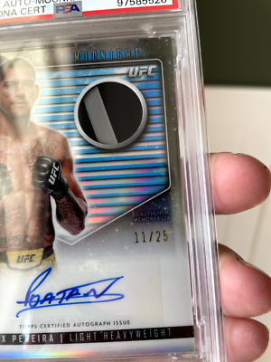 UFC　ドミニク・クルーズ　ブラックプリズム　メモラビリアカード　psa9 UFC ドミニク・クルーズ ブラックプリズム メモラビリアカード psa9