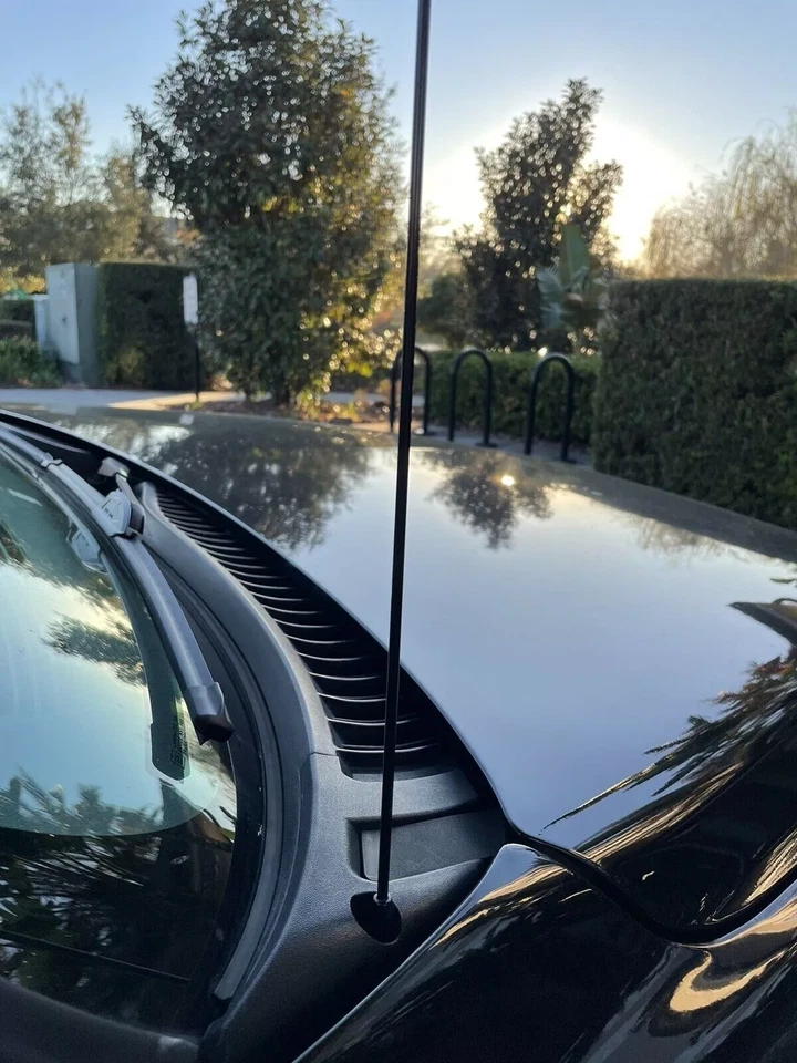 Mástil de antena de acero inoxidable negro de 31 pulgadas radio AM/FM para Chevrolet Tahoe 1992-2006 Foto 4 de 4